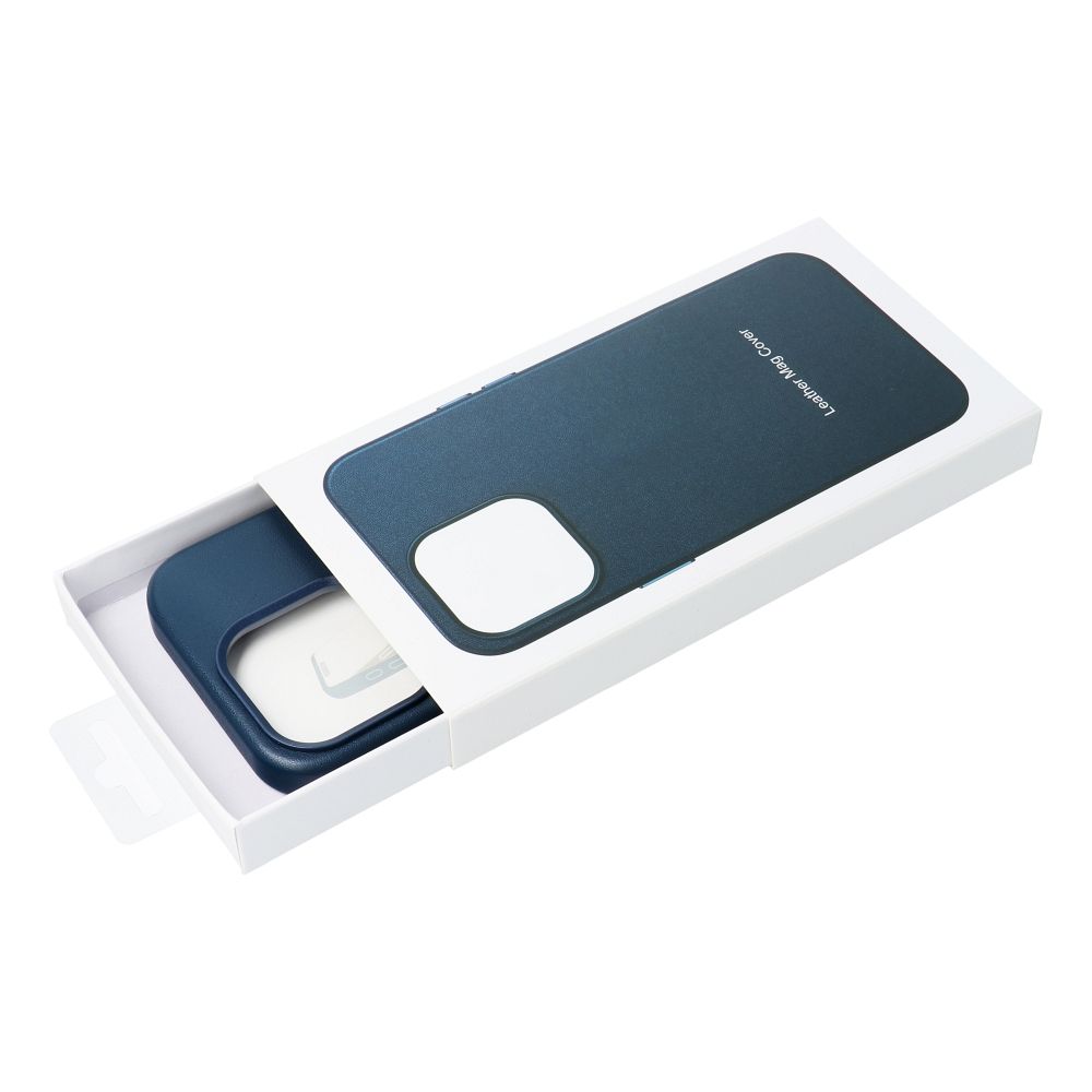 Husa Eleganta Leather Mag Cover Iphone 16 Pro Max -Albastru Indigo